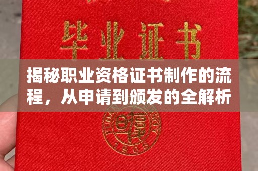 浪卡子揭秘职业资格证书制作的流程，从申请到颁发的全解析