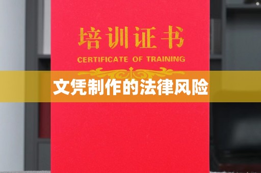浪卡子文凭制作的法律风险