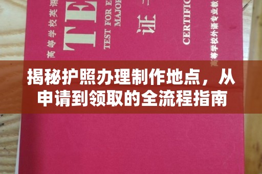 浪卡子揭秘护照办理制作地点，从申请到领取的全流程指南