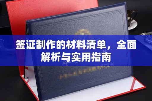 浪卡子签证制作的材料清单，全面解析与实用指南