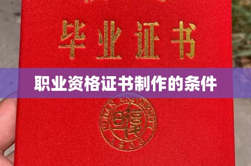 浪卡子职业资格证书制作的条件